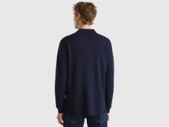 Long sleeve 100% cotton polo