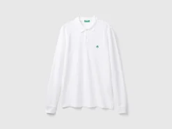 Long sleeve 100% cotton polo