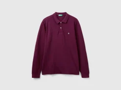 Long sleeve 100% cotton polo