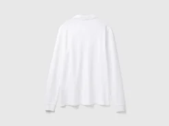 Long sleeve 100% cotton polo