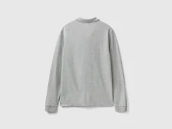 Long sleeve 100% cotton polo
