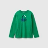 Long sleeve 100% organic cotton t-shirt