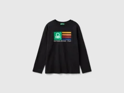 Long sleeve 100% organic cotton t-shirt