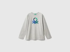 Long sleeve 100% organic cotton t-shirt