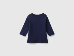 Long sleeve 100% organic cotton t-shirt