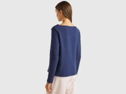 Long sleeve jacquard t-shirt