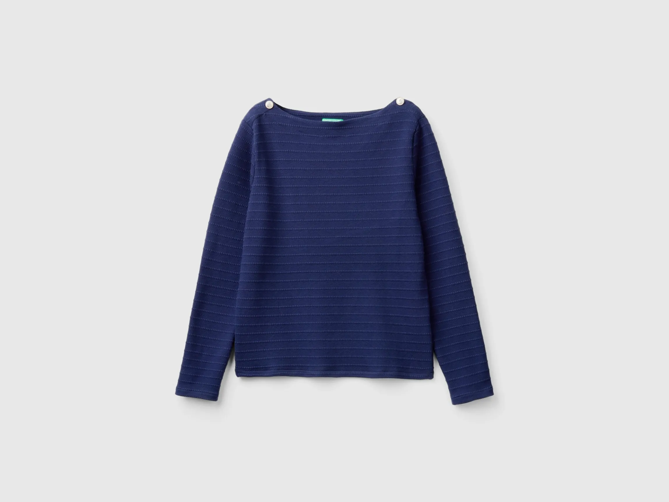 Long sleeve jacquard t-shirt