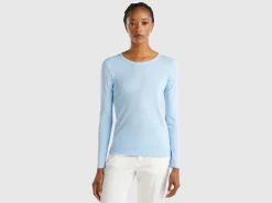 Long sleeve pure cotton t-shirt