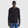 Long sleeve pure cotton t-shirt