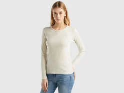 Long sleeve pure cotton t-shirt