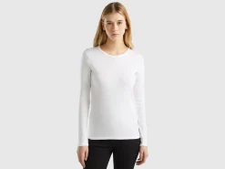 Long sleeve pure cotton t-shirt