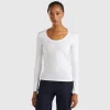 Long sleeve pure cotton t-shirt