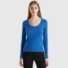 Long sleeve pure cotton t-shirt