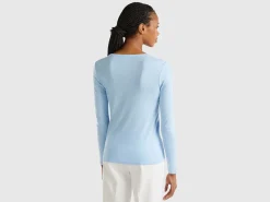 Long sleeve pure cotton t-shirt