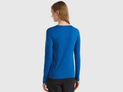 Long sleeve pure cotton t-shirt