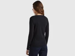 Long sleeve pure cotton t-shirt