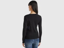 Long sleeve pure cotton t-shirt