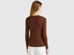 Long sleeve pure cotton t-shirt