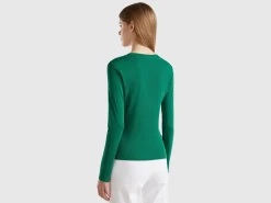 Long sleeve pure cotton t-shirt