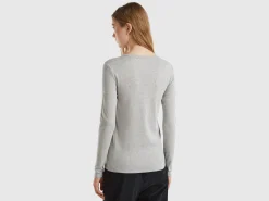 Long sleeve pure cotton t-shirt