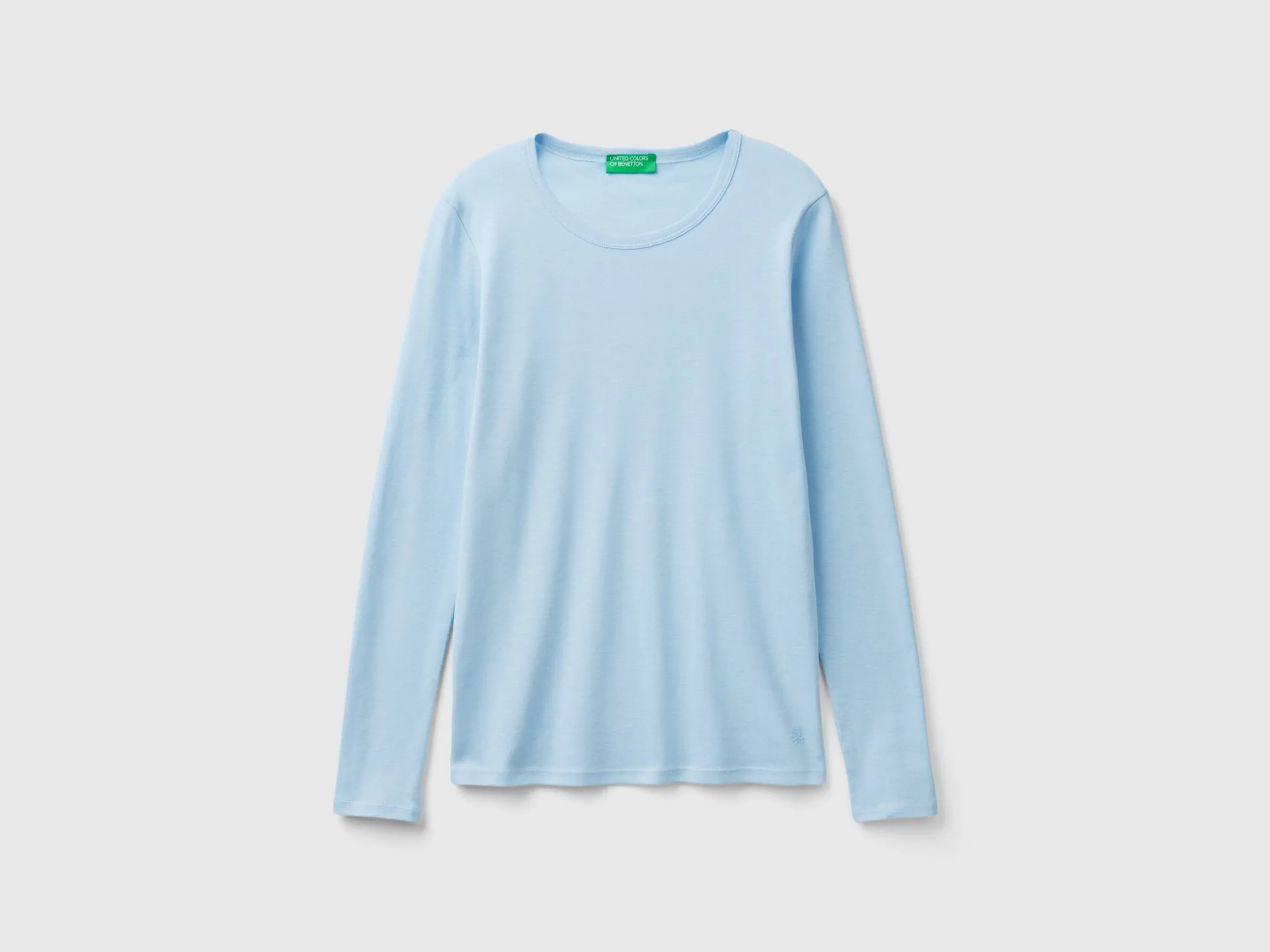 Long sleeve pure cotton t-shirt