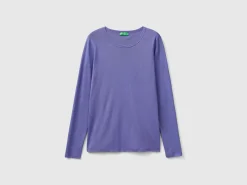 Long sleeve pure cotton t-shirt