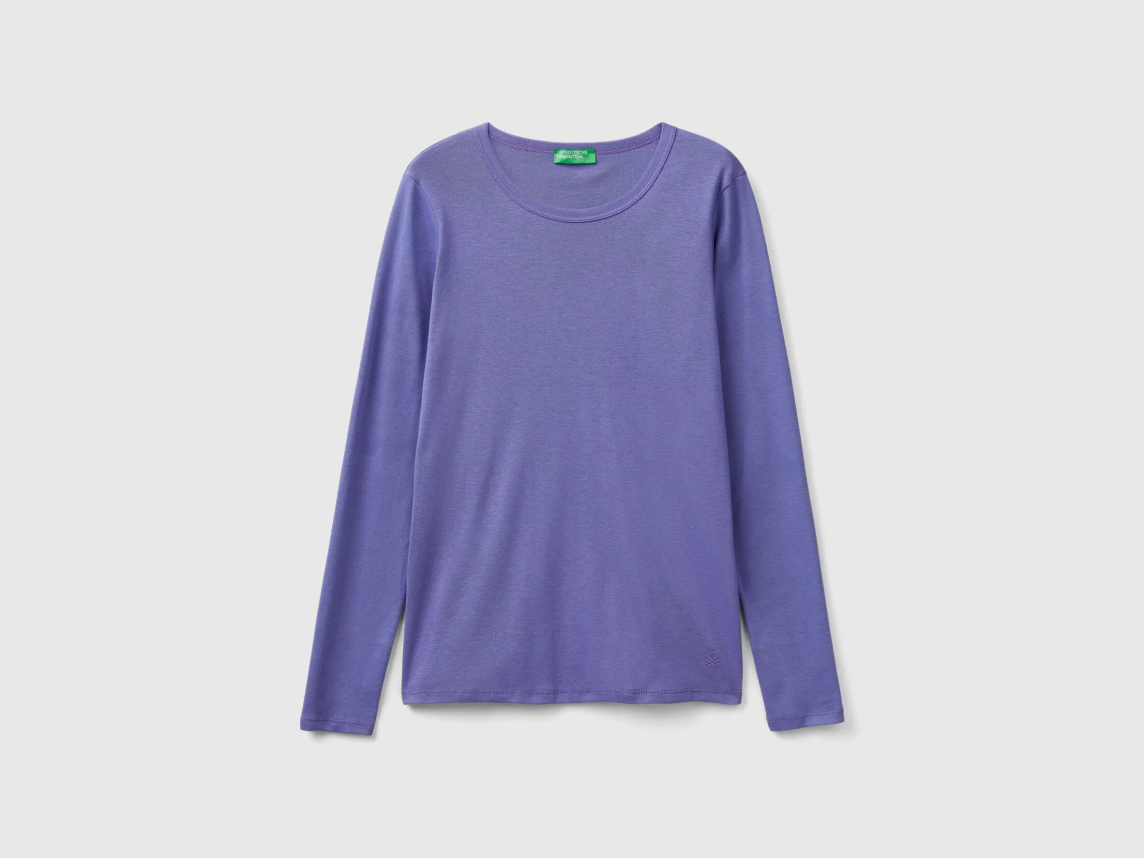Long sleeve pure cotton t-shirt