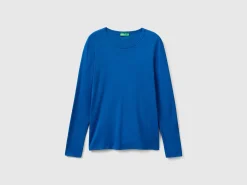 Long sleeve pure cotton t-shirt