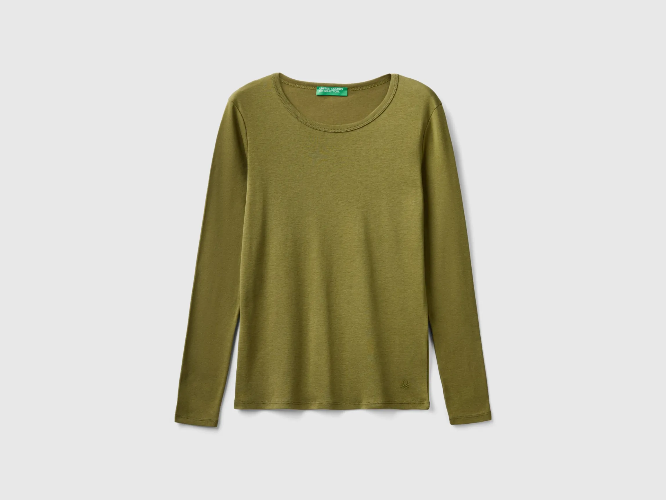 Long sleeve pure cotton t-shirt
