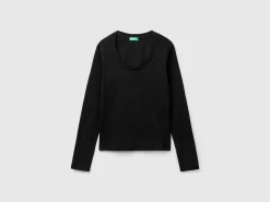 Long sleeve pure cotton t-shirt
