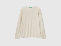 Long sleeve pure cotton t-shirt