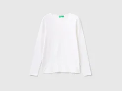 Long sleeve pure cotton t-shirt