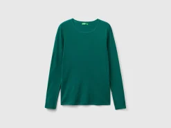 Long sleeve pure cotton t-shirt