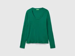 Long sleeve pure cotton t-shirt