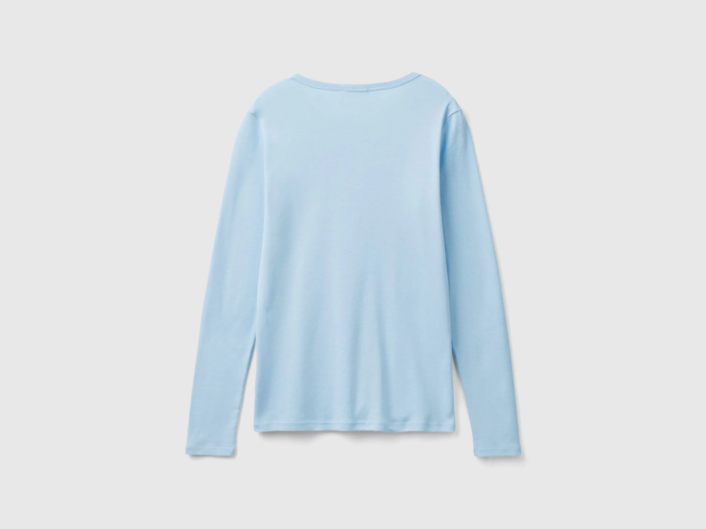 Long sleeve pure cotton t-shirt