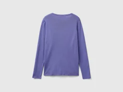 Long sleeve pure cotton t-shirt