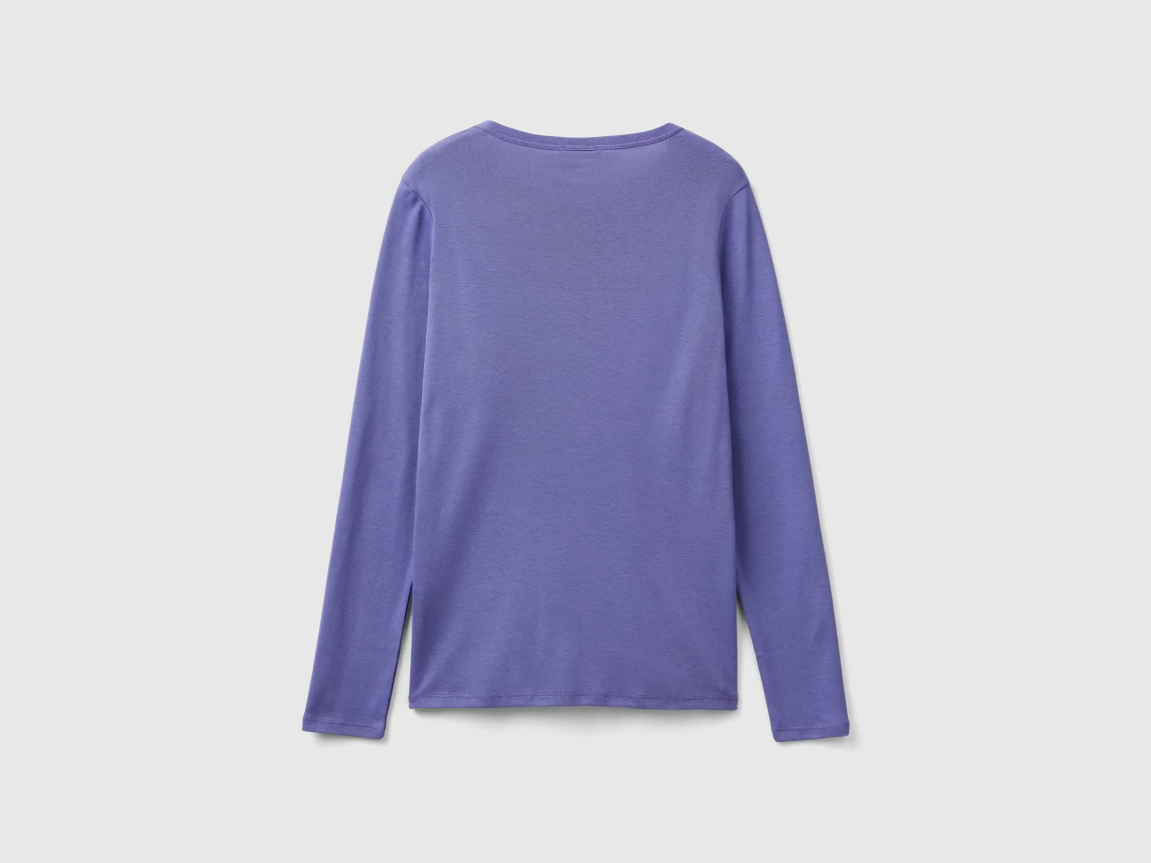 Long sleeve pure cotton t-shirt