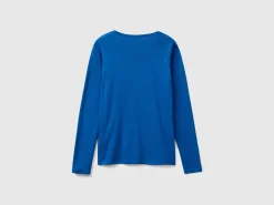 Long sleeve pure cotton t-shirt