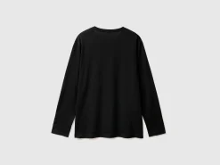 Long sleeve pure cotton t-shirt