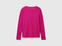 Long sleeve pure cotton t-shirt