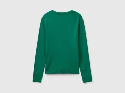 Long sleeve pure cotton t-shirt