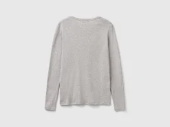Long sleeve pure cotton t-shirt