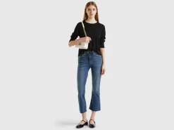 Long sleeve sweater in silk blend
