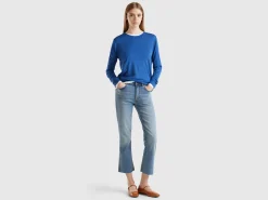 Long sleeve sweater in silk blend