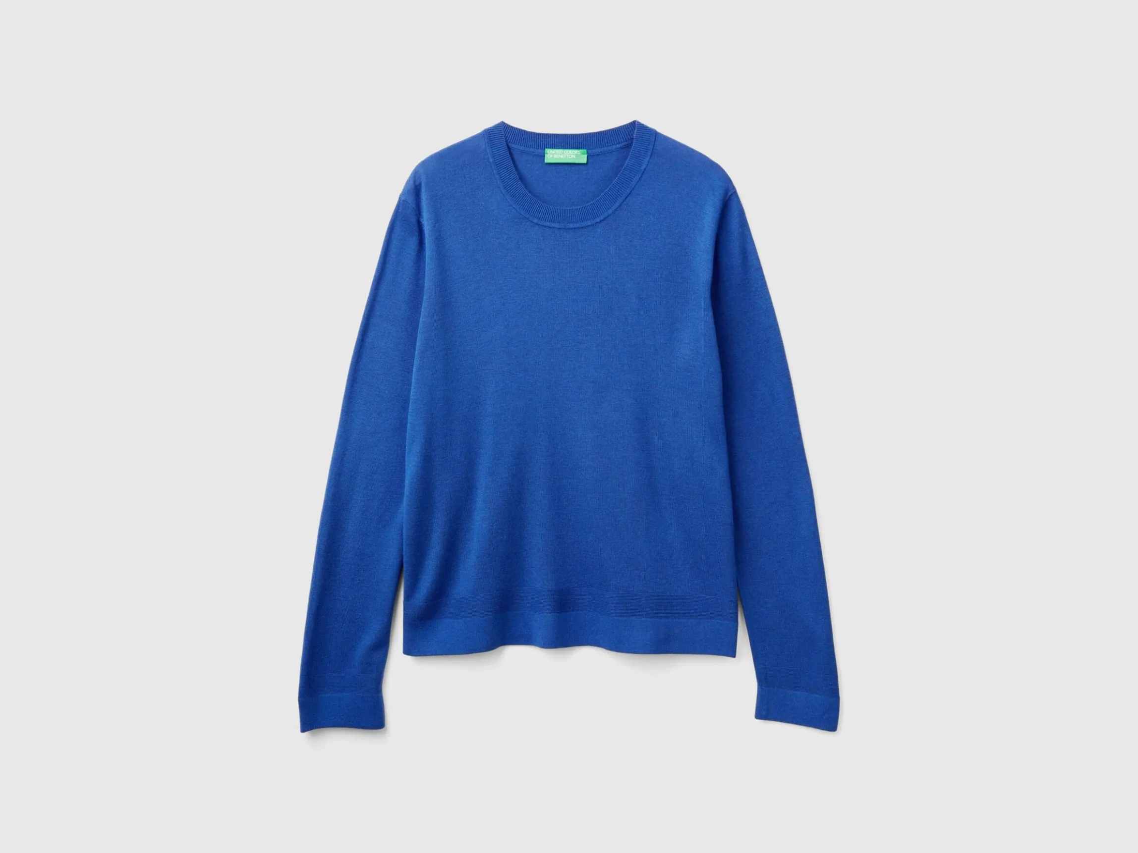 Long sleeve sweater in silk blend