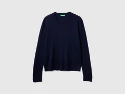 Long sleeve sweater in silk blend