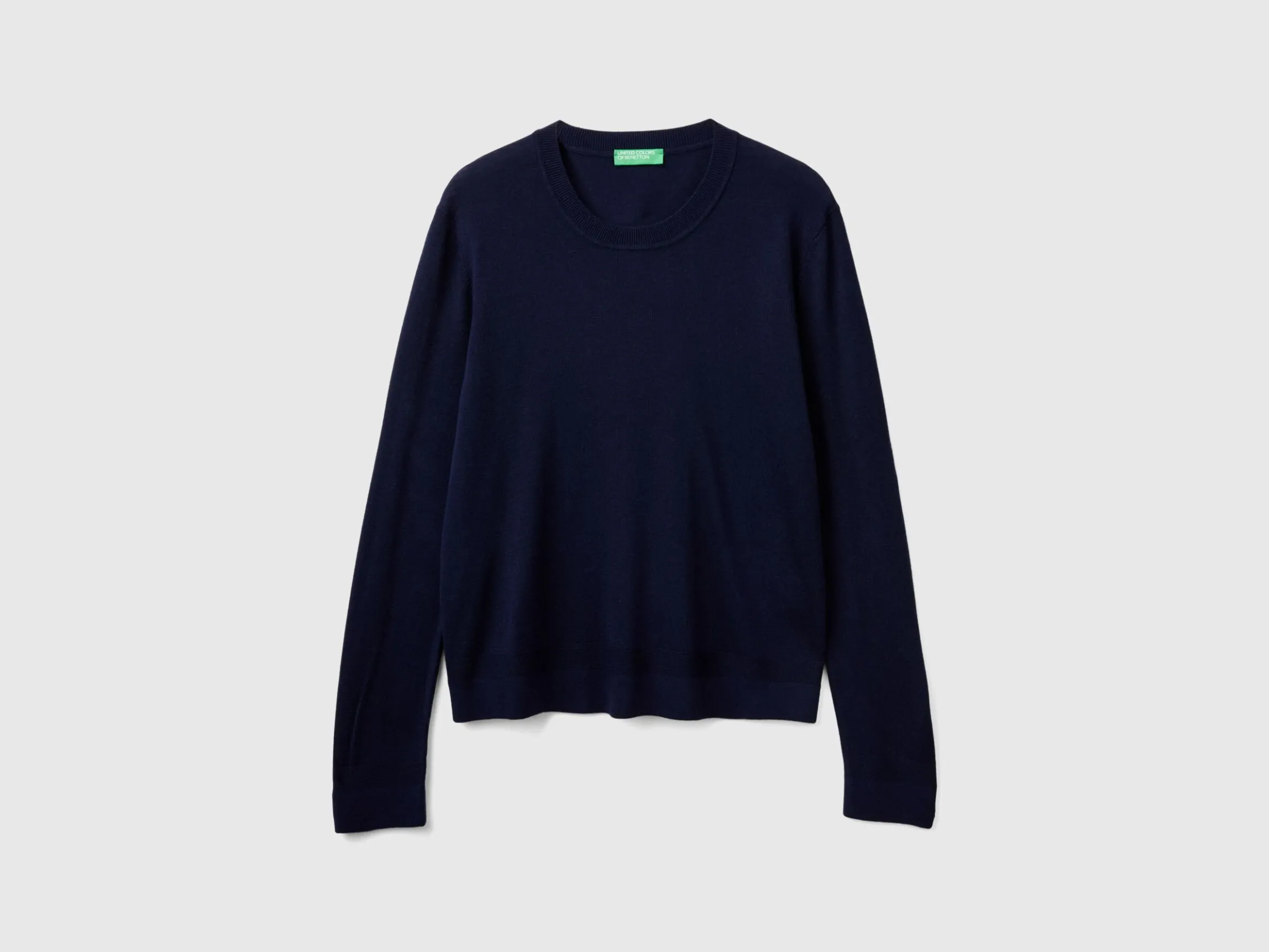 Long sleeve sweater in silk blend