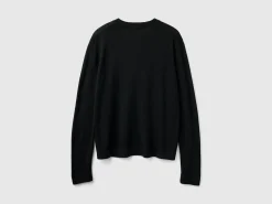 Long sleeve sweater in silk blend