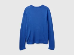 Long sleeve sweater in silk blend