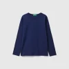 Long sleeve t-shirt in organic cotton